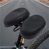 CHERIKIU Sella per bicicletta senza naso, 4590, ergonomica, ammortizzante, extra grande, cuscino di decompressione, larghezza regolabile per mountain bike, e-bike, trekking