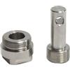 Axorafow Attrezzo per pedivella per bicicletta, in acciaio inox, per guarniture Hollowgram Si e movimento centrale integrato Bb30 - Rimozione senza danni all'asse, 2,5 x 1,9 cm, estrattore nero, ago