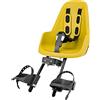 BOBIKE 8012000010 - Seggiolino anteriore ONE MINI per biciclette con ruote da 26" a 29" adatto a bambini con un peso massimo di 15kg con ancoraggio nel tubo sterzo a colori Mighty Mostarda