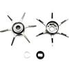 Axorafow Chiave di scarico del freno in alluminio per mulinelli da pesca Daiwa Six Star Drag Baitcasting, compatibile con Steez Zillion 1016 over 21 Tatula Salamandura per Alpha Air Ryoga Series (grigio scuro)