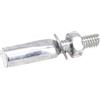Axorafow Confezione da 4 perni standard per guarniture da 9,5 mm (3 su 8) in acciaio con dado e rondella compatibili con Raleigh per modelli di bici (grandi dimensioni)