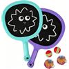 Smartwo Set 2 Racchette da Tennis e Badminton per Bambini (5-8 Anni) - Leggere (140g) con Impugnatura Ergonomica Ideali per Sport all'Aperto Gioco in Famiglia e Sviluppo Motorio - Include Palline e Sacca