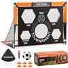 KADOKADO Porta da calcio per bambini, 120 x 90 cm, con borsa per il trasporto, porta da calcio per giardino all'aperto, porta pop-up con aste in fibra di vetro (KD110SP)