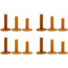 Jushenpoer 12 Pezzi Golf Tees Caffe' Durevole Tee Driving Campo da 60/70/80 Millimetri