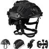 LZAQHMT Adjustable Tactical Helmet Set, With Battery Pouch, Helmet Cover Cloth＆ Lining For CS Airsoft Cosplay Military Hunting Gear(A)