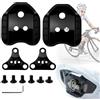 YYUEZHI Adattatore Per Pedali SPD, Tacchette Per Pedali SPD, Convertitori Di Scarpe Da Bici, 3 fori, con viti, Adattatore Tacchette Da Strada a MTB, Universale per SPD SL SM-SH10/SH11/SH12, Nero
