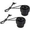 Axorafow Confezione da 2 tappi terminali per valvole per serbatoi subacquei da 5 oltre 8-14 nps Copertura di protezione per polvere e acqua per connettore DIN - Pa6gf30 Materiale 34 x 32 x 32 mm Corda