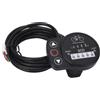 ADMYTHGB Contatore LED per bici elettrica da 36 V e 48 V, pannello di visualizzazione wireless per controller KT, mostra velocità, livello della batteria, accensione del faro; compatibile (Connettore comune)