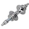 Axorafow Mozzo a disco posteriore a 36 fori per mountain bike da strada, asse in acciaio da 180-190 mm, compatibile con ruota libera a 6-9 marce, mozzo a tamburo liscio anodizzato argento