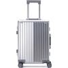Simcat Valigia leggera in alluminio, approvata dalle compagnie aeree, con serratura TSA e ruote silenziose con guscio rigido spinner per viaggi d'affari, Argento, 24in/65cm,52L, moderno