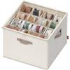 SONGMICS Organizer Scarpe, fino a 16 paia, Scatola Contenitore Scarpe, Divisori Regolabili, Impilabile, Coperchio Trasparente, per Armadio, Beige Cappuccino LSP621LH01