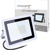 MIWATT Faretto LED da 150 W, 15000 lm, per esterni, super luminoso, IP65, luce bianca fredda, per giardino, garage..