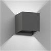 ledscom.de Applique CUBEL per esterni, antracite, IP65, Up