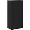 vidaXL Mobiletto da Parete in Rovere Nero 32x20x67 cm in Legno ingegnerizzato