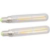 Shanrya Lampadina Tubolare, 220‑240V T20x120 Lampadine Tubolari Ampia Applicazione E14 4W per la Casa (Trasparente)