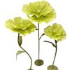 Generic Decorazioni Floreali Giganti,Fiori Decorativi Serigrafati con Base per Feste di Compleanno Giardini Uffici Case Matrimoni Lauree Feste Vetrine di Negozi(Green)