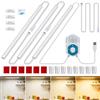 Auplf Lampada da incasso per cucina, illuminazione a LED, con sensore di movimento, funzionamento USB, sensore di movimento, luce per armadio, scale, cucina