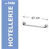 Inda accessori bagno Portasalviette da hotel, Inda collezione Hotellerie art.A0494 : Dimensione - 70 cm, Disponibilità - Da ordinare, Finitura - Cromo