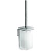 Colombo Design Porta scopino serie over art.B7007 incollo : Disponibilità - Da ordinare, Finitura - Inox spazzolato