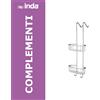 Inda accessori bagno Griglia doccia doppia da appendere, Inda art.AV0330CR : Dimensione - 25 cm, Disponibilità - Da ordinare, Finitura - Cromo