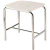 Inda accessori bagno Sgabello con seduta 35x33x46 cm collezione Hotellerie Inda art.AV375BN : Disponibilità - A magazzino, Finitura - Bianco/cromo, Tipologia - Seduta in ABS o similare