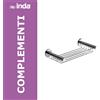 Inda accessori bagno Griglia portasapone per doccia, a parete, Inda in ottone art.A46510CR : Dimensione - 35 cm, Disponibilità - Da ordinare, Finitura - Cromo