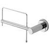 Colombo Design Porta rotolo Colombo serie Plus versione sinistra : Disponibilità - Da ordinare, Finitura - Inox spazzolato