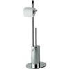 Colombo Design Piantana wc colombo serie planets cromo art.B9807 : Disponibilità - A magazzino, Finitura - Cromo, Tipologia - Con porta rotolo e scopino