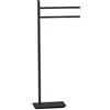 Colombo Design Piantana lavabo colombo serie square cromo art.B9901 : Disponibilità - A magazzino, Finitura - Nero opaco, Tipologia - Con porta salviette girevole