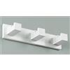 Colombo Design Porta abiti appendino multiplo Colombo serie Look con gancio : Disponibilità - Da ordinare, Finitura - Bianco opaco