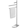 Colombo Design Piantana lavabo colombo serie square cromo art.B9902 : Disponibilità - A magazzino, Finitura - Cromo, Tipologia - Con porta salviette girevole