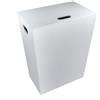 Koh-I-Noor Cesto porta biancheria Koh-i-Noor, serie Ecopelle 2263 : Disponibilità - Da ordinare, Finitura - Bianco