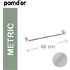 Cosmic Metric 381481 portasalviette 22cm, cromo : Dimensione - 40 cm, Disponibilità - A magazzino, Finitura - Inox spazzolato