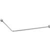 Inda accessori bagno Struttura tubolare con angolo a 90 gradi per tenda doccia, Inda Hotell : Dimensione - 80x80, Disponibilità - A magazzino, Finitura - Bianco