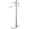 Colombo Design Piantana lavabo con porta sapone Colombo serie Units : Disponibilità - Da ordinare, Finitura - Cromo