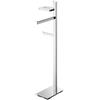Colombo Design Piantana Wc/bidet con porta sapone e porta rotolo Colombo serie Units : Disponibilità - Da ordinare, Finitura - Cromo, Versione - Sinistro