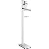 Colombo Design Piantana Wc/bidet con spandisapone e porta rotolo Colombo serie Units : Disponibilità - Da ordinare, Finitura - Cromo, Versione - Destro