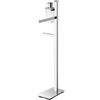 Colombo Design Piantana Wc/bidet con spandisapone e porta rotolo Colombo serie Units : Disponibilità - Da ordinare, Finitura - Cromo, Versione - Sinistro