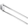 Inda accessori bagno Porta salviette doppio a snodo INDA Divo 39x2x8 Cromo A15150 : Dimensione - 40 cm, Disponibilità - A magazzino, Finitura - Cromo
