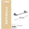 Inda accessori bagno Porta salviette lineare INDA Raffaella art.A3218 : Dimensione - 45 cm, Disponibilità - Da ordinare, Finitura - Bronzo anticato