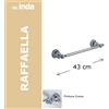 Inda accessori bagno Porta salviette lineare INDA Raffaella art.A3218 : Dimensione - 45 cm, Disponibilità - Da ordinare, Finitura - Cromo
