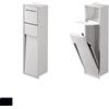 Inda accessori bagno Modulo con porta rotolo e porta scopino in acciaio INDA linea Mysecret : Disponibilità - Da ordinare, Finitura - Verde