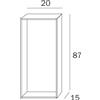 Inda accessori bagno Controtelaio da incasso per art.A8085C e A8085D Inda linea My Secret : Disponibilità - Da ordinare, STILE - Squadrato