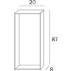Inda accessori bagno Controtelaio da semincasso per art.A8086C Inda linea My Secret : Disponibilità - Da ordinare, STILE - Squadrato