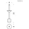 Colombo Design B2758 manico con ciuffo per B2706-B2707 : Disponibilità - A magazzino, Finitura - Cromo