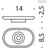 Colombo Design B2751 solo vetro sapone per B2701 : Disponibilità - Da ordinare, Finitura - Vetro Acidato