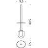 Colombo Design B2858 manico con ciuffo per Land : Disponibilità - Da ordinare, Finitura - Cromo