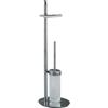 Colombo Design Piantana wc colombo serie planets cromo : Disponibilità - Da ordinare, Finitura - Cromo, Tipologia - Con porta rotolo e scopino