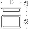 Colombo Design B3751 in vetro sapone per B3701 : Disponibilità - Da ordinare, Finitura - Vetro Acidato