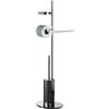 Colombo Design Piantana wc/bidet colombo serie planets cromo B9833 : Disponibilità - Da ordinare, Finitura - salvietta, Tipologia - Con porta sapone